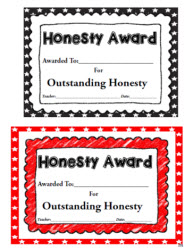 Honesty Award