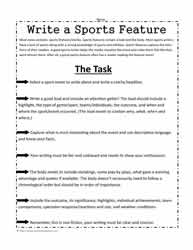 How to Write Sports News