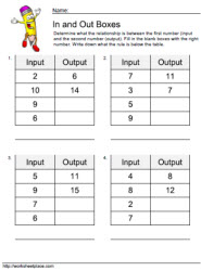Input Output Worksheet 2