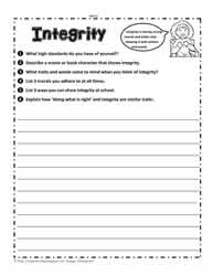 Integrity Worksheet