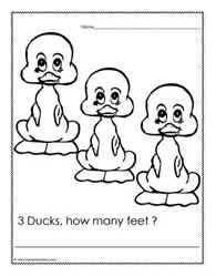 3 Ducks, How Many Feet?