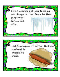 Properties of Matter Task Cards 9 and 10
