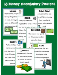 Money Vocabulary Posters