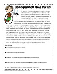 Comprehension Passage About Mosquitoes and Virus
