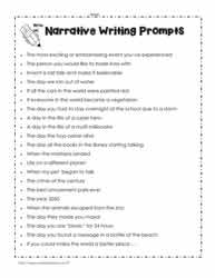 Narrative-Writing-Prompts