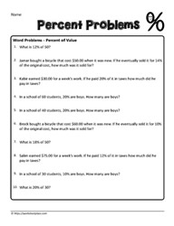 Percent Word Problems 15