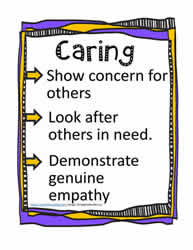 Poster and Definition for Caring