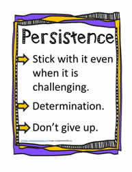 Poster and Definition for Persistence