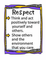Poster and Definition for Respect