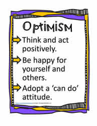 Poster and Definition for Optimism