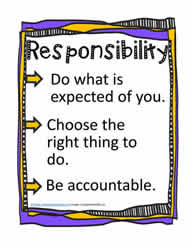 Poster and Definition for Responsibility