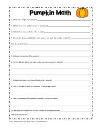 Pumpkin Math