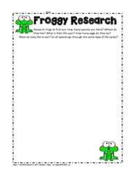 Research About Frogs