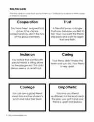 Social Skills Role Play Cards