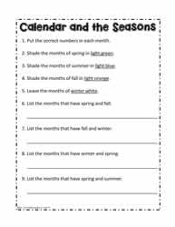 Seasons and the Calendar