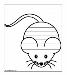 Mouse Shape Book