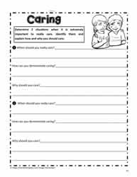 Caring Worksheet