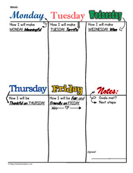 Student-5-day-planner