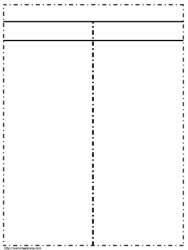 T-Chart Printable - Blank