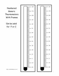 Generic Numbered Thermometers