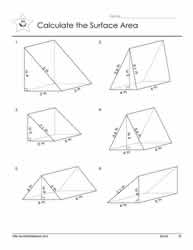 Triangular Prisms Worksheets