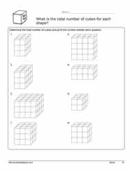 Volume Cube Worksheet