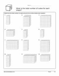 Volume Cube Worksheet