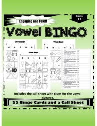 Vowel Bingo Game - Google Format too
