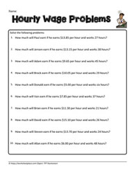Wage Word Problems 1
