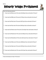Wage Word Problems 4