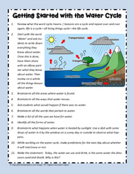 An Overview For Teaching the Water Cycle
