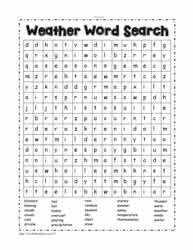 Weather Word Search