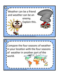 Weather Task Cards 17-18