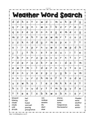 Weather Wordsearch 1