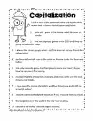 Capital Letter Worksheets