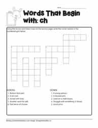 Crossword for ch