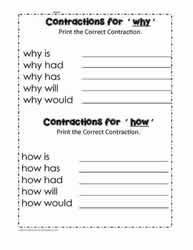 The Why and How Contractions