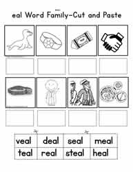 eal Word Family Cut and Paste