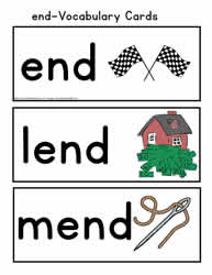 end Vocabulary Cards