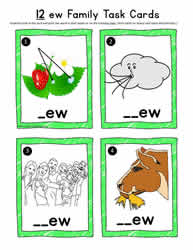 ew Word Family Task Cards