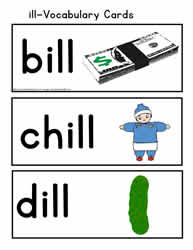 ill Vocabulary Cards