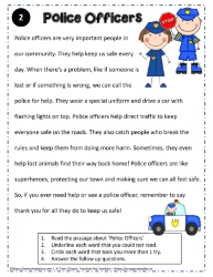 Reading Comprehension About Police Officers
