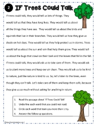 Reading Comprehension About Trees