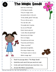 Reading Comprehension About Magic Seeds:Poem