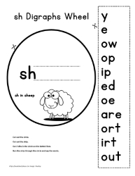 sh Digraph Word Wheel
